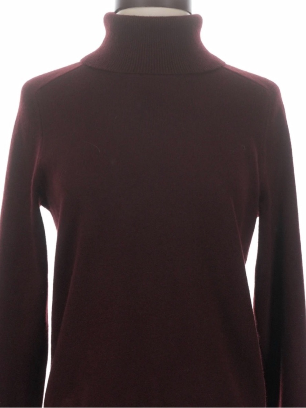 Quince Mongolian Cashmere Turtleneck Deep Burgundy Sweater - Small - Picture 2 of 7